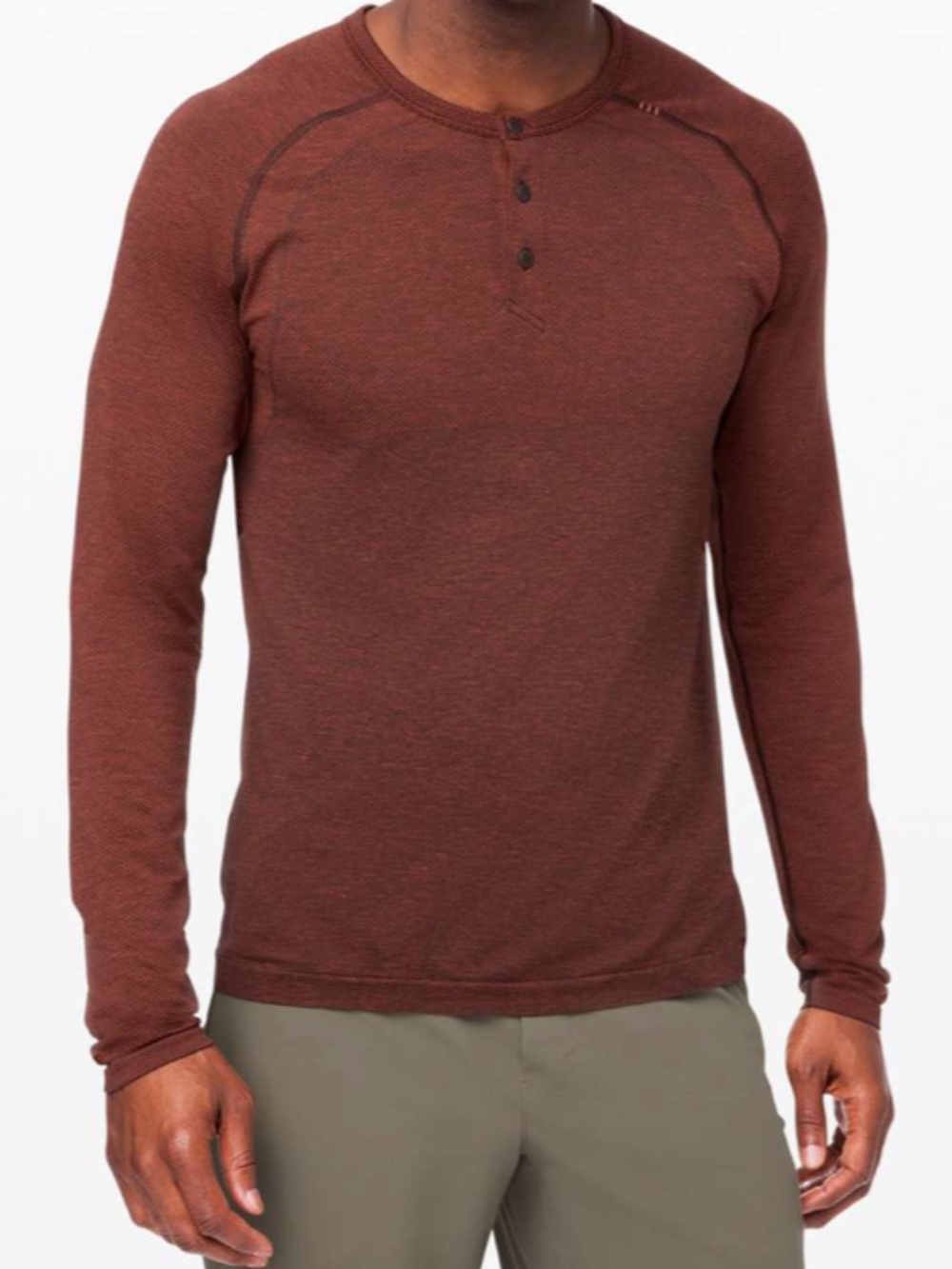 Lulu Lemon Men's Metal Vent Tech Henley 2.0